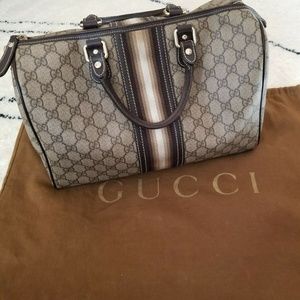 Authentic Gucci GG Boston Speedy Satchel